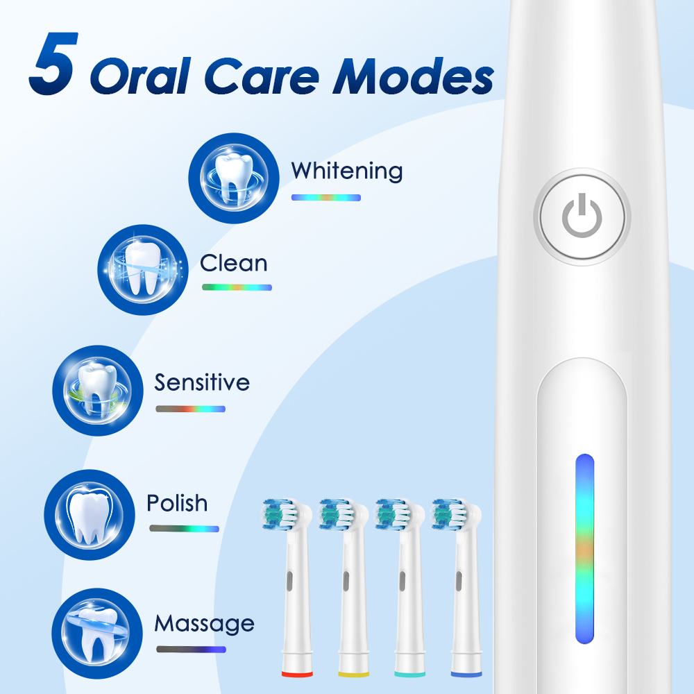 Electric Toothbrush Rotating 5 - đánh giá và giá Teeth Whitening Mouthwash