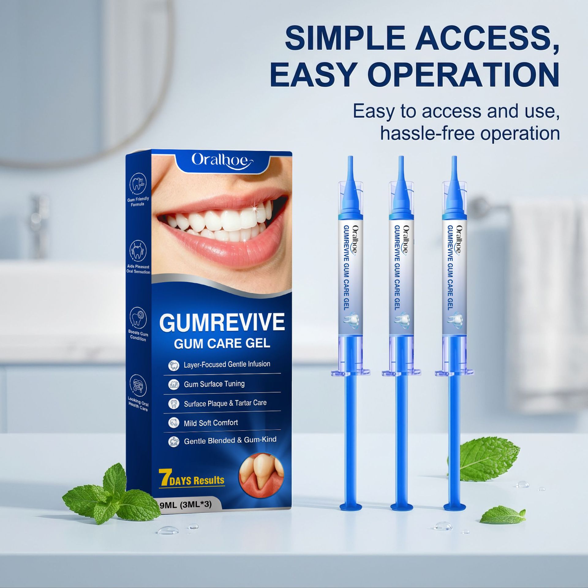 Oral Care Gel 3Pcs Gum Cleanin - đánh giá và giá Teeth Whitening Near Me